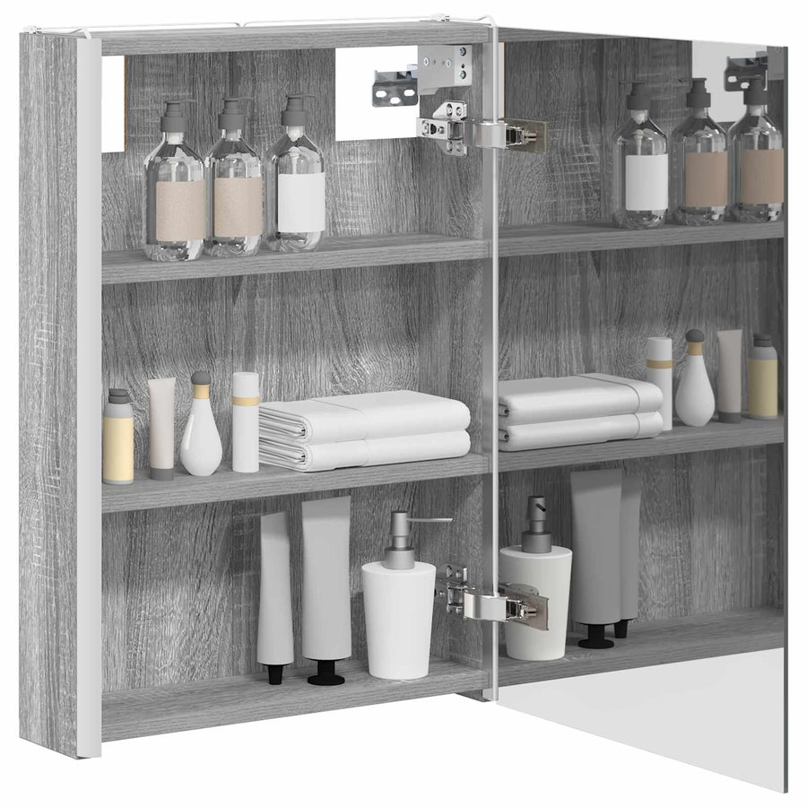 Badkamer spiegelkast Grijs Sonoma 43 x 11,5 x 60,5 cm