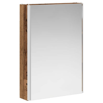 Badkamer spiegelkast Oudhout 43 x 11,5 x 60,5 cm Bewerkt hout