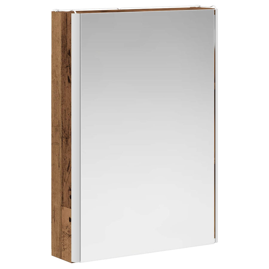 Badkamer spiegelkast Oudhout 43 x 11,5 x 60,5 cm Bewerkt hout
