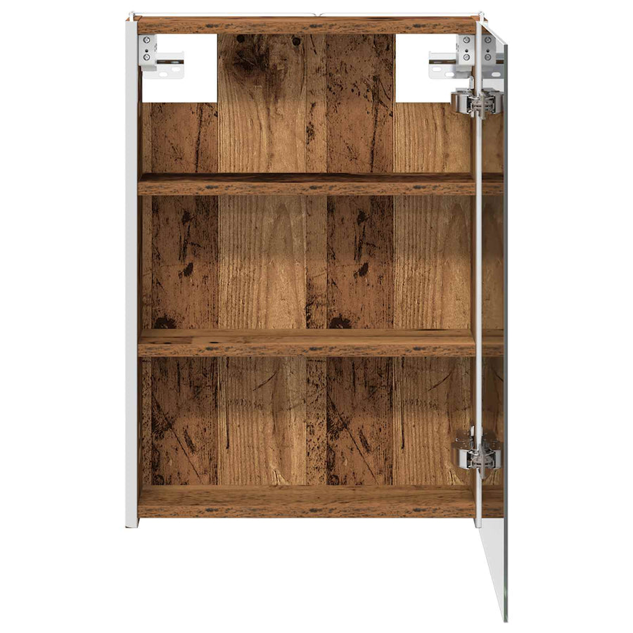 Badkamer spiegelkast Oudhout 43 x 11,5 x 60,5 cm Bewerkt hout