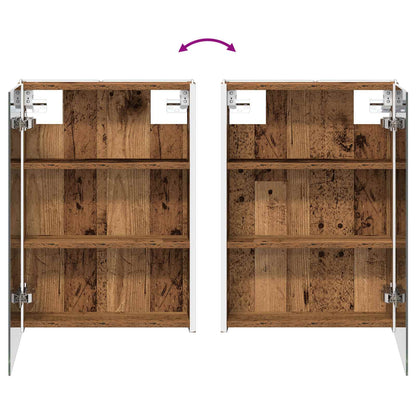 Badkamer spiegelkast Oudhout 43 x 11,5 x 60,5 cm Bewerkt hout