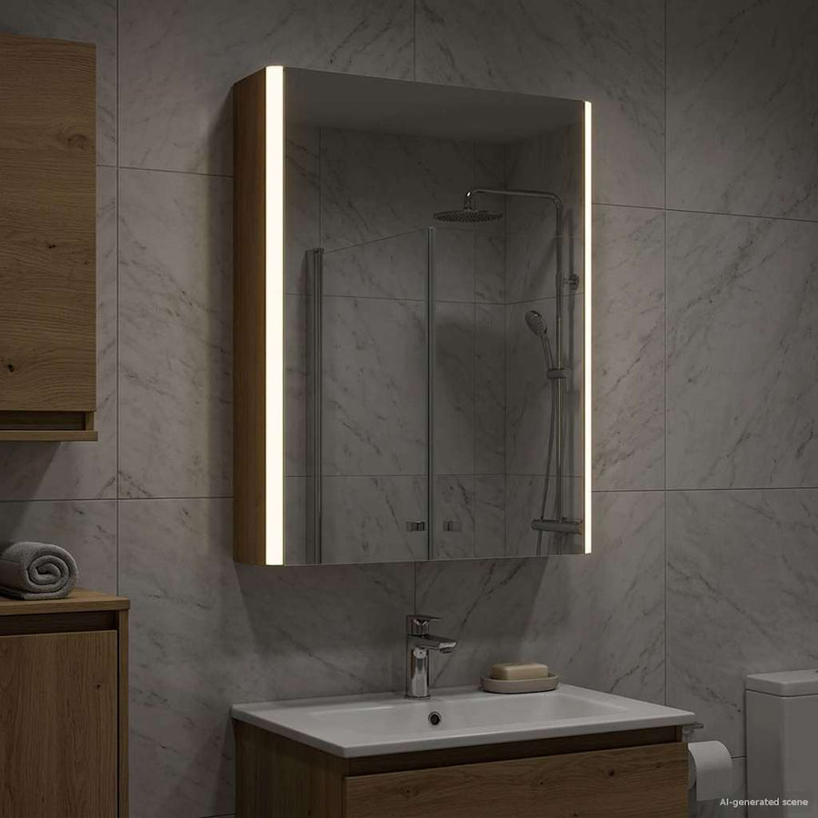 Badkamer spiegelkast Ambachtelijk eiken 43 x 11,5 x 60,5 cm