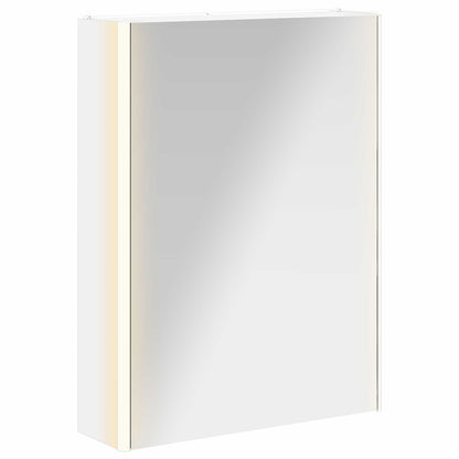 Badkamer spiegelkast voor Wit 53,5 x 15,5 x 70 cm Bewerkt hout