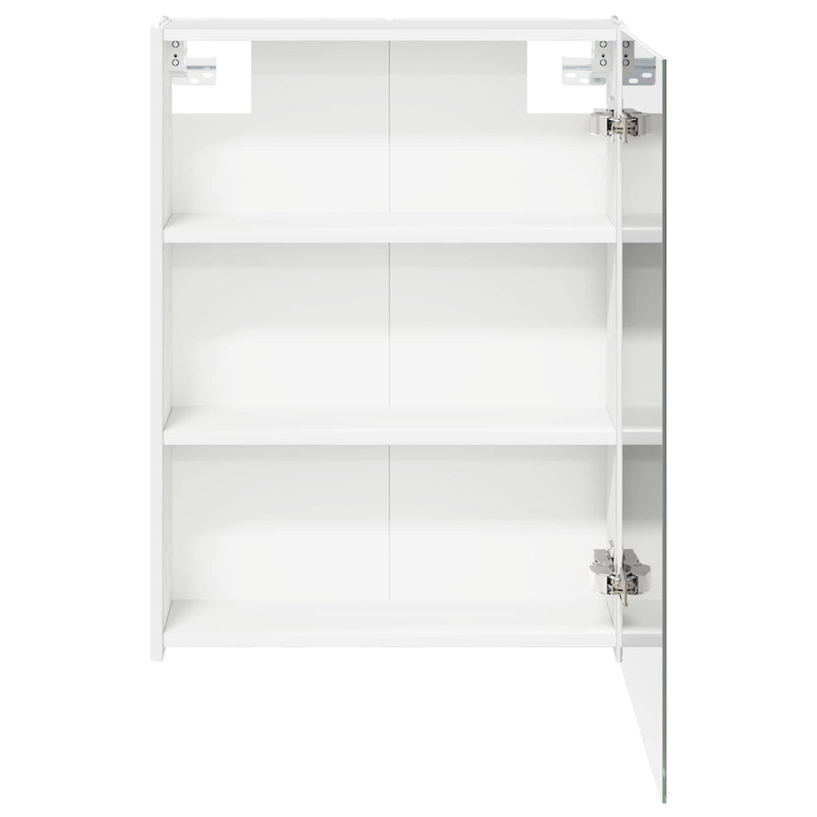 Badkamer spiegelkast voor Wit 53,5 x 15,5 x 70 cm Bewerkt hout