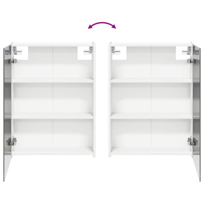 Badkamer spiegelkast voor Wit 53,5 x 15,5 x 70 cm Bewerkt hout