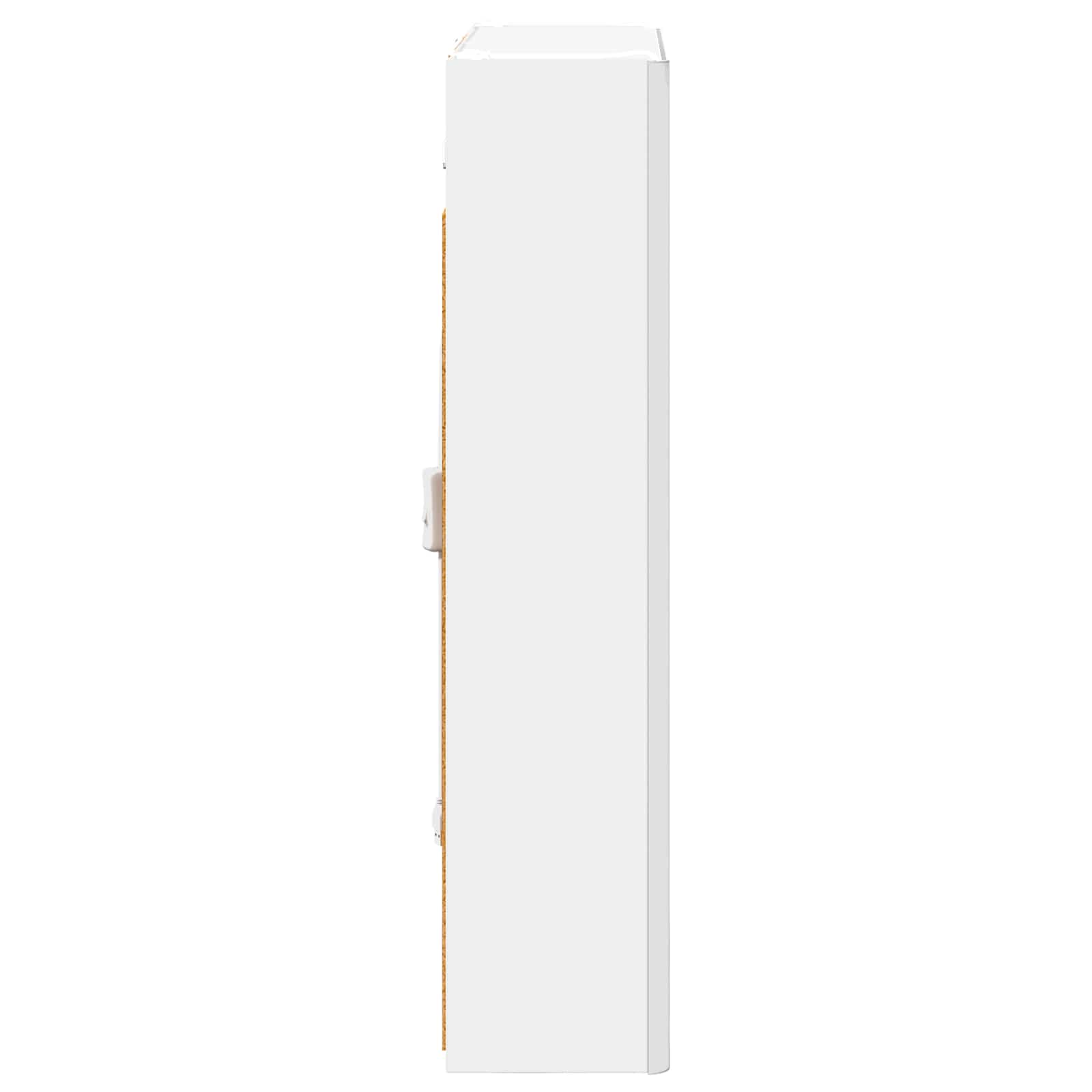 Badkamer spiegelkast voor Wit 53,5 x 15,5 x 70 cm Bewerkt hout