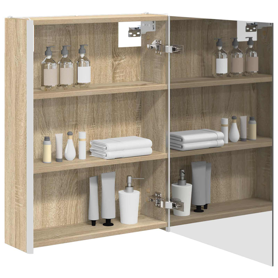 Badkamer spiegelkast Sonoma Eiken 53,5 x 15,5 x 70 cm