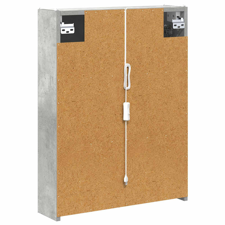 Badkamer spiegelkast Beton Grijs 53,5 x 15,5 x 70 cm
