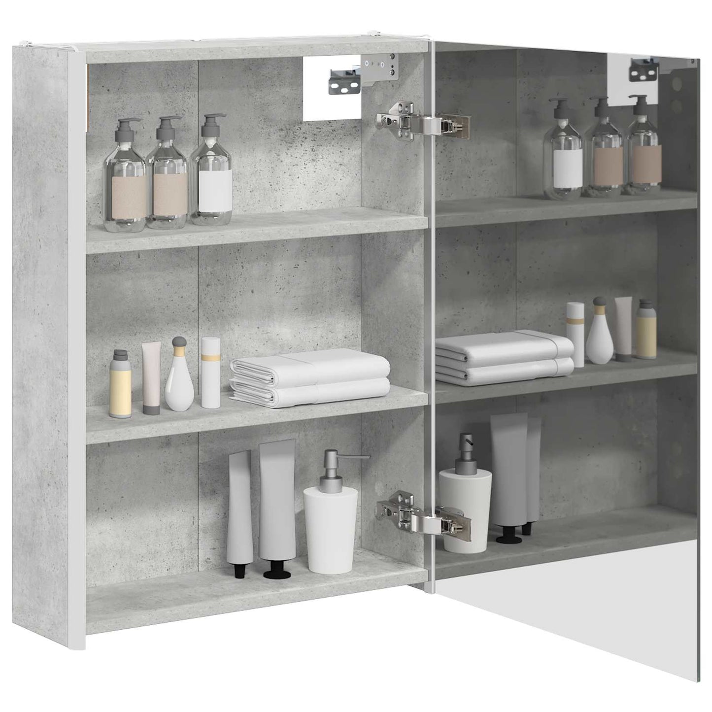 Badkamer spiegelkast Beton Grijs 53,5 x 15,5 x 70 cm
