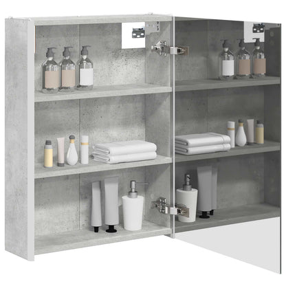 Badkamer spiegelkast Beton Grijs 53,5 x 15,5 x 70 cm