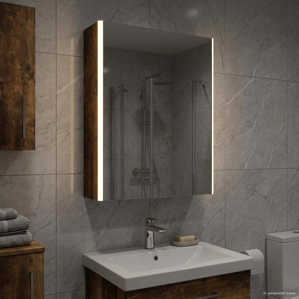 Badkamer spiegelkast Gerookt eiken 73,5 x 15,5 x 70 cm