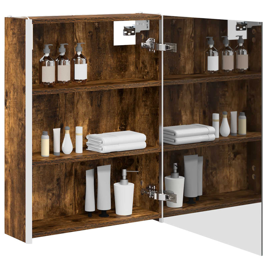 Badkamer spiegelkast Gerookt eiken 73,5 x 15,5 x 70 cm
