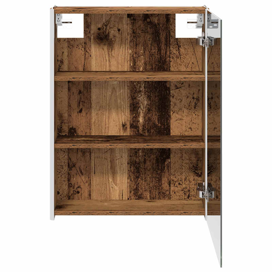 Badkamer spiegelkast Oudhout 53,5 x 15,5 x 70 cm Bewerkt hout