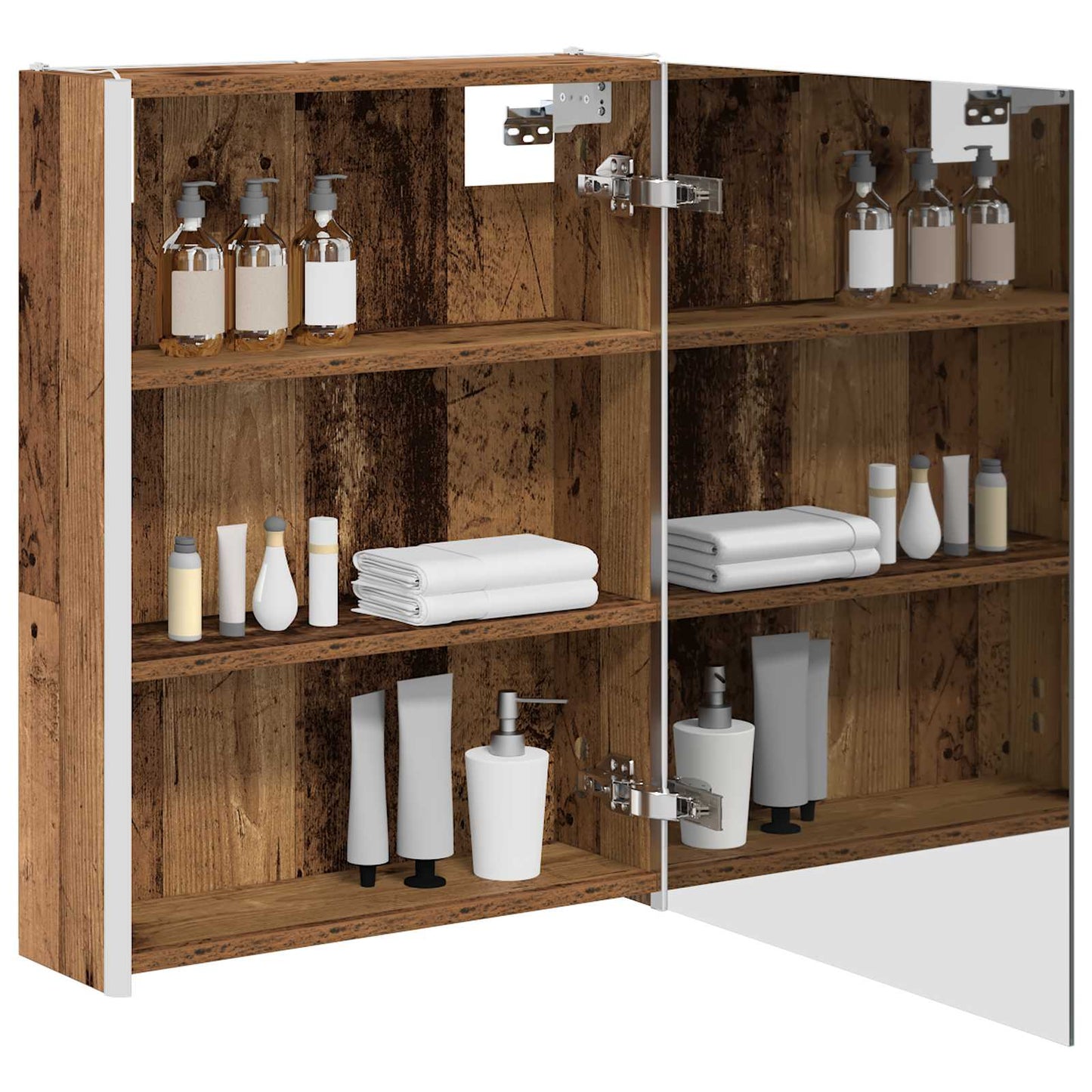 Badkamer spiegelkast Oudhout 53,5 x 15,5 x 70 cm Bewerkt hout