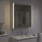 Badkamer spiegelkast 63,5x15,5x70 cm bewerkt hout wit