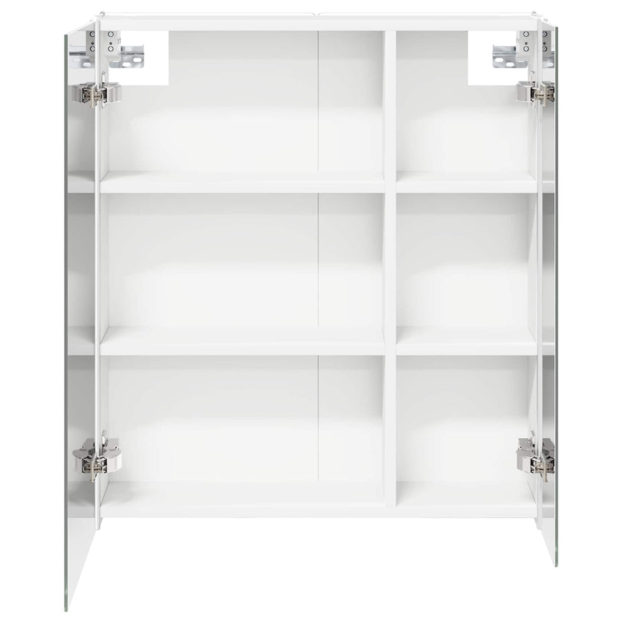 Badkamer spiegelkast voor Wit 63,5 x 15,5 x 70 cm Bewerkt hout