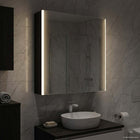 Bathroom Mirror Cabinet Black Oak 63.5 x 15.5 x 70 cm