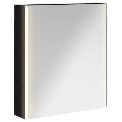 Badkamer spiegelkast Zwart Eiken 63,5 x 15,5 x 70 cm