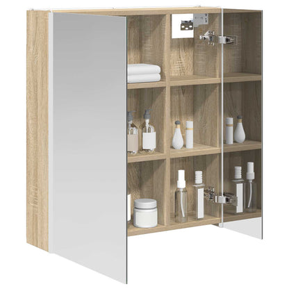 Badkamer spiegelkast Sonoma Eiken 63,5 x 15,5 x 70 cm