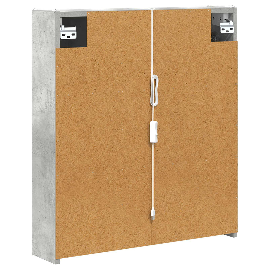 Badkamer spiegelkast Beton Grijs 63,5 x 15,5 x 70 cm