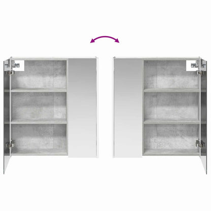 Badkamer spiegelkast Beton Grijs 63,5 x 15,5 x 70 cm