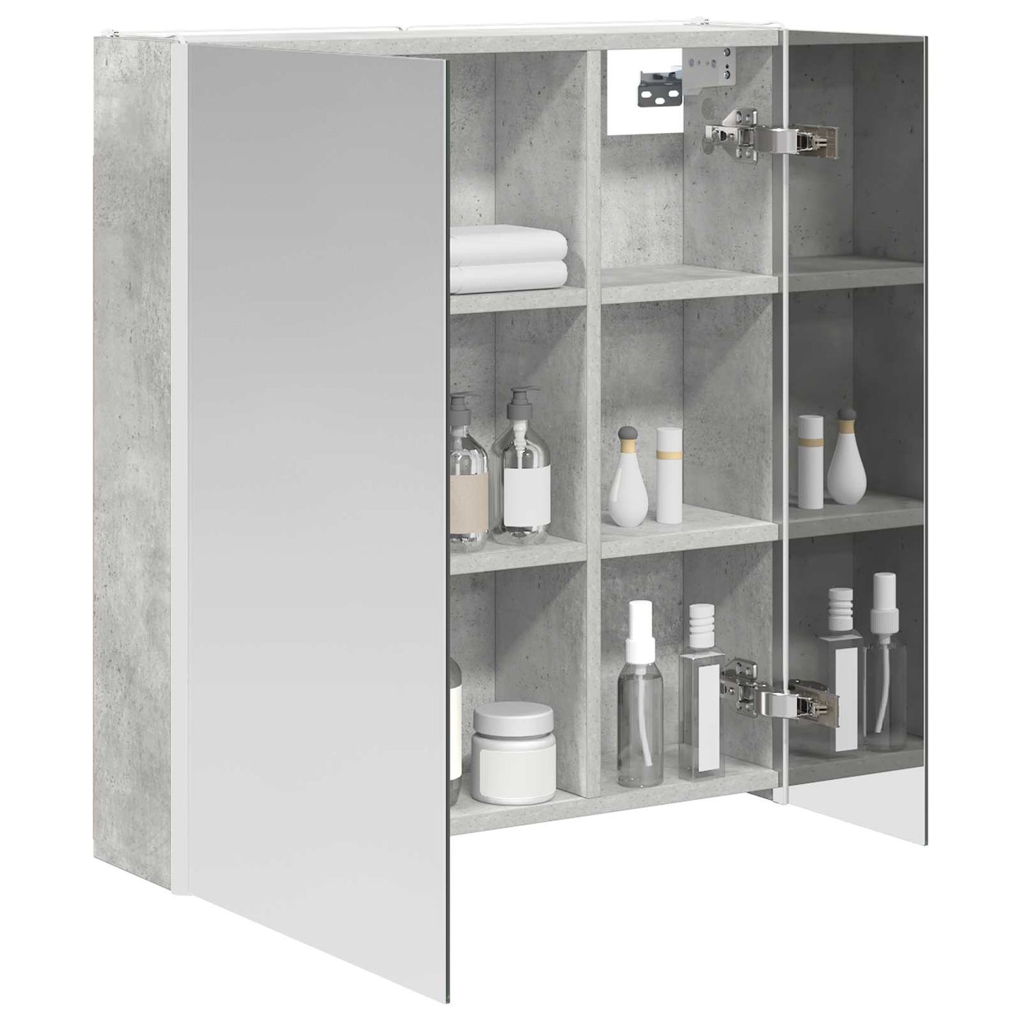 Badkamer spiegelkast Beton Grijs 63,5 x 15,5 x 70 cm