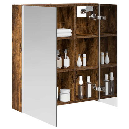 Badkamer spiegelkast Gerookt eiken 63,5 x 15,5 x 70 cm
