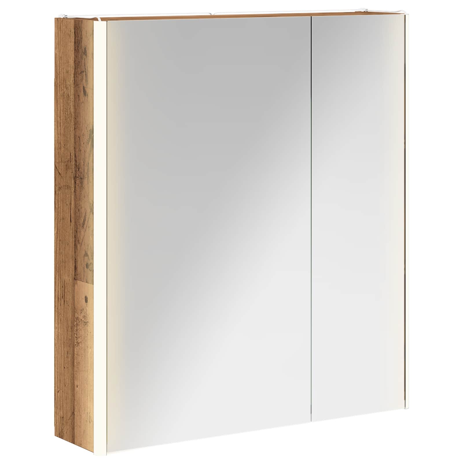 Badkamer spiegelkast Oudhout 63,5 x 15,5 x 70 cm Bewerkt hout