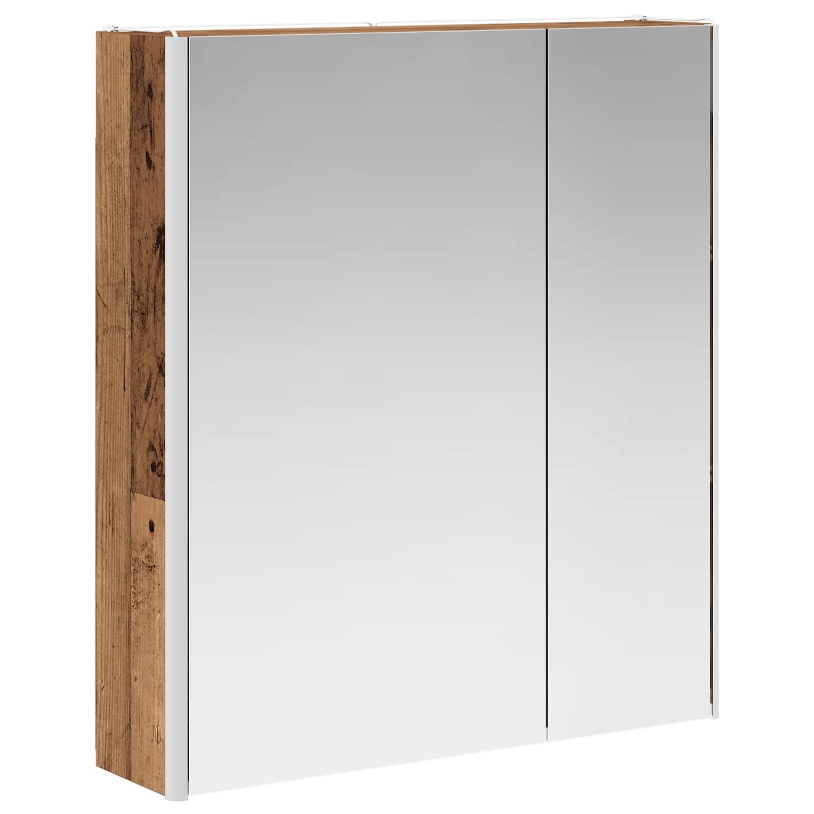 Badkamer spiegelkast Oudhout 63,5 x 15,5 x 70 cm Bewerkt hout