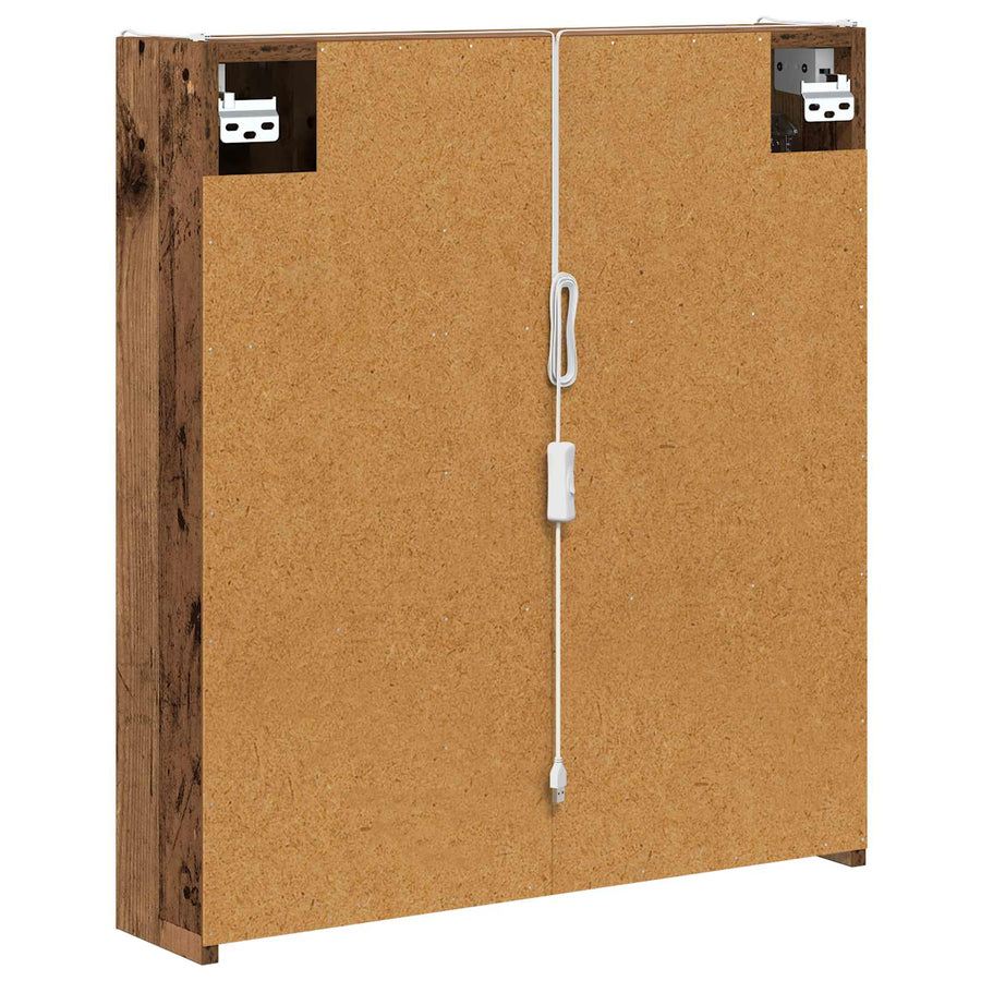 Badkamer spiegelkast Oudhout 63,5 x 15,5 x 70 cm Bewerkt hout