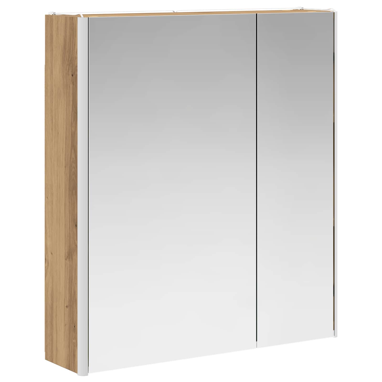 Badkamer spiegelkast Ambachtelijk eiken 63,5 x 15,5 x 70 cm