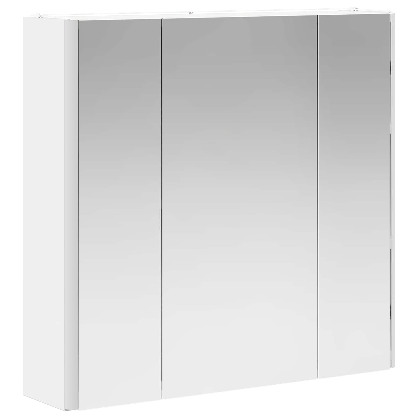 Badkamer spiegelkast Wit 63,5 x 15,5 x 60,5 cm Bewerkt hout