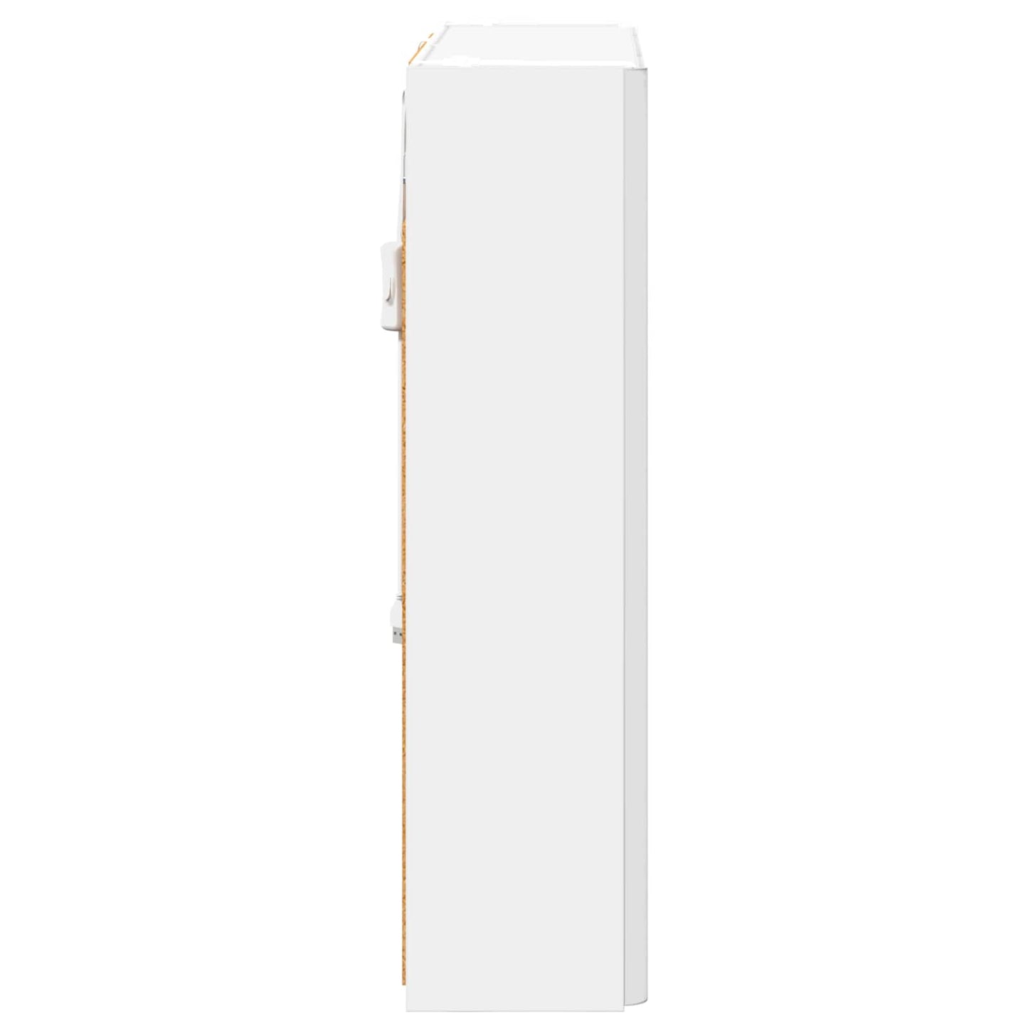 Badkamer spiegelkast Wit 63,5 x 15,5 x 60,5 cm Bewerkt hout