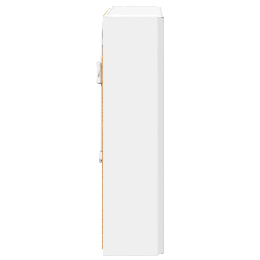 Badkamer spiegelkast Wit 63,5 x 15,5 x 60,5 cm Bewerkt hout