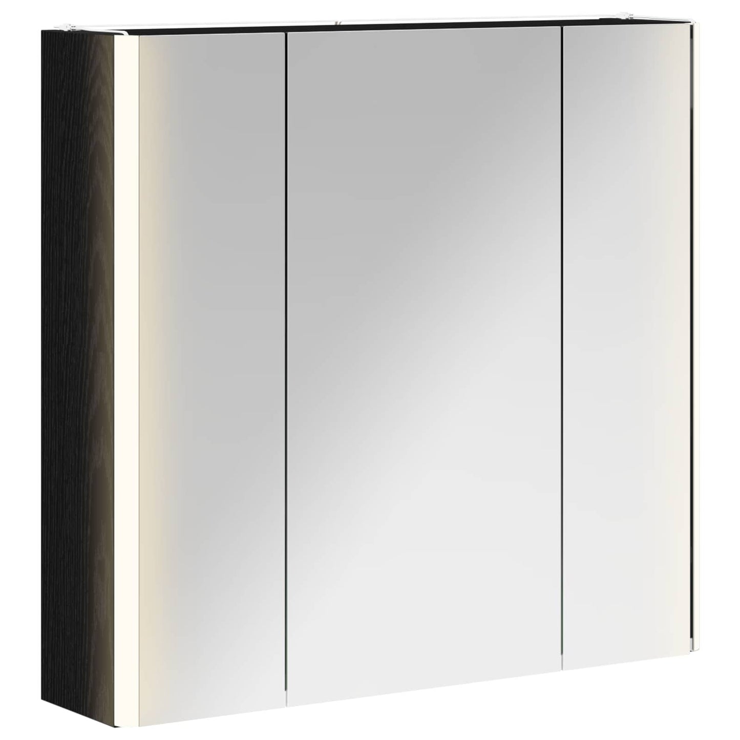 Badkamer spiegelkast Zwart Eiken 63,5 x 15,5 x 60,5 cm