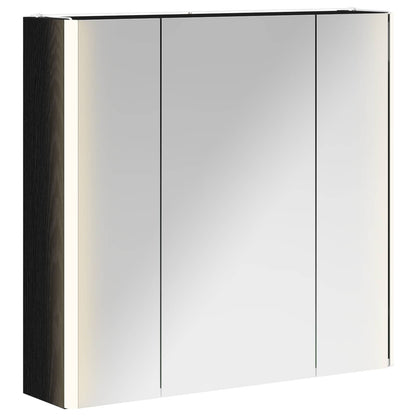 Badkamer spiegelkast Zwart Eiken 63,5 x 15,5 x 60,5 cm