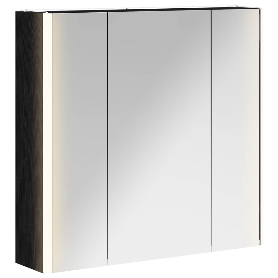 Badkamer spiegelkast Zwart Eiken 63,5 x 15,5 x 60,5 cm