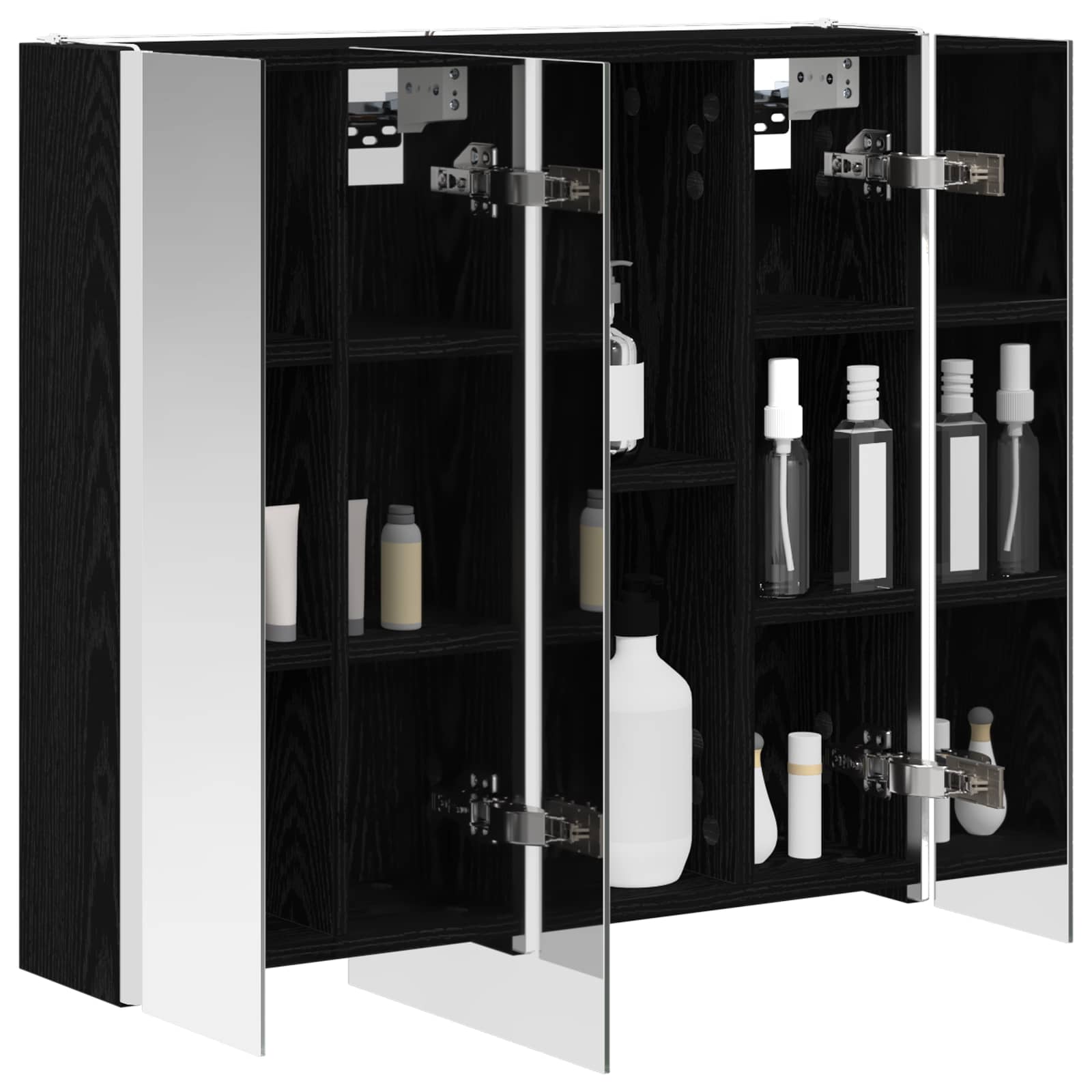 Badkamer spiegelkast Zwart Eiken 63,5 x 15,5 x 60,5 cm