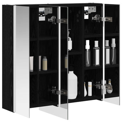 Badkamer spiegelkast Zwart Eiken 63,5 x 15,5 x 60,5 cm