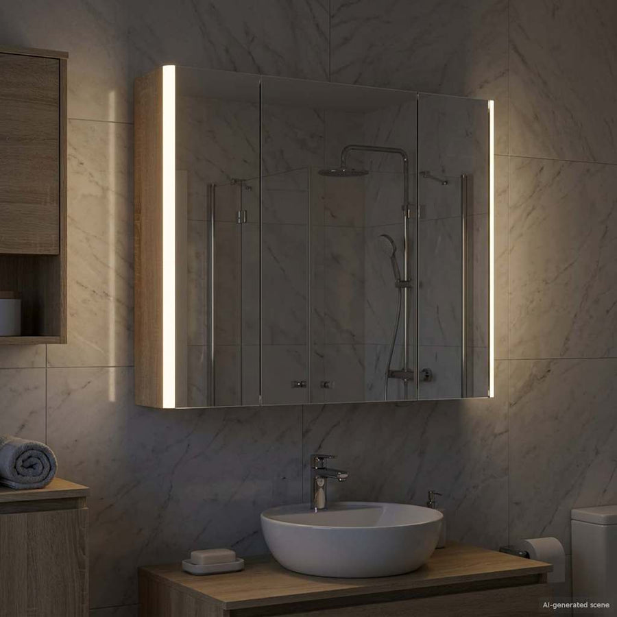 Badkamer spiegelkast Sonoma Eiken 63,5 x 15,5 x 60,5 cm