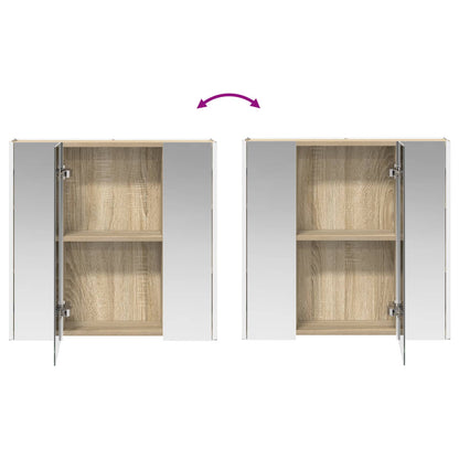 Badkamer spiegelkast Sonoma Eiken 63,5 x 15,5 x 60,5 cm