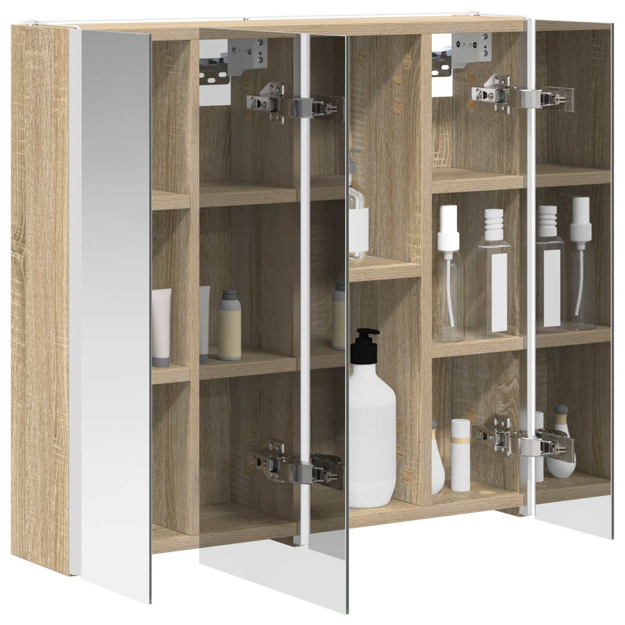 Badkamer spiegelkast Sonoma Eiken 63,5 x 15,5 x 60,5 cm