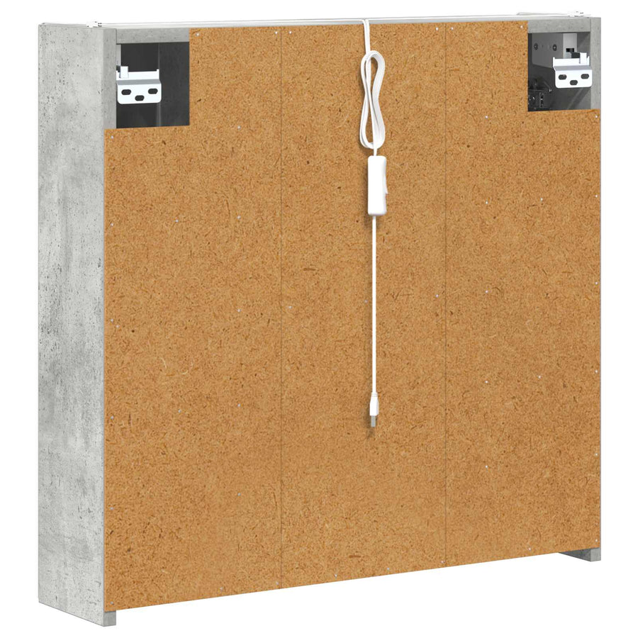 Badkamer spiegelkast Beton Grijs 63,5 x 15,5 x 60,5 cm