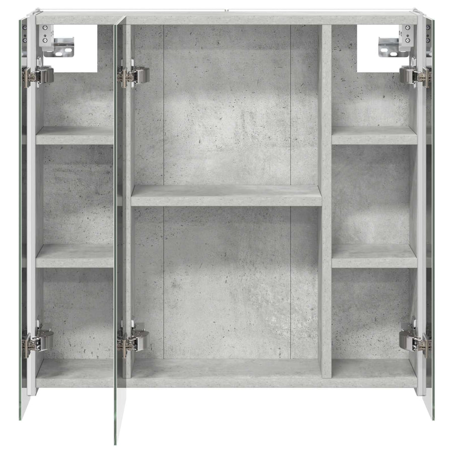 Badkamer spiegelkast Beton Grijs 63,5 x 15,5 x 60,5 cm
