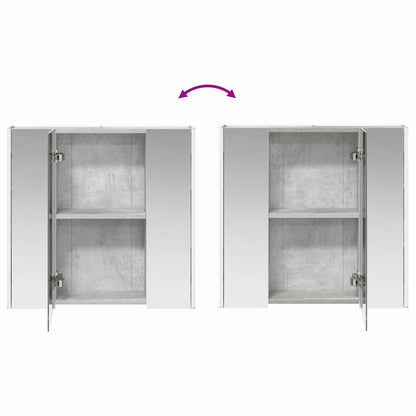 Badkamer spiegelkast Beton Grijs 63,5 x 15,5 x 60,5 cm