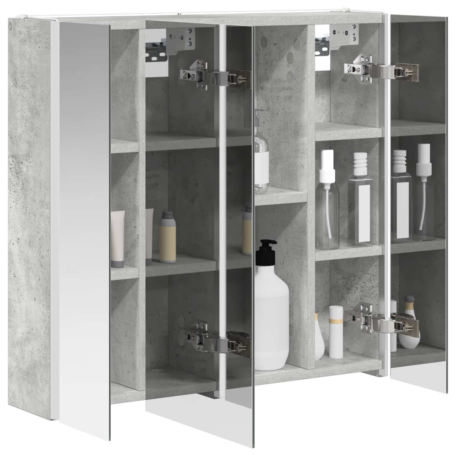 Badkamer spiegelkast Beton Grijs 63,5 x 15,5 x 60,5 cm