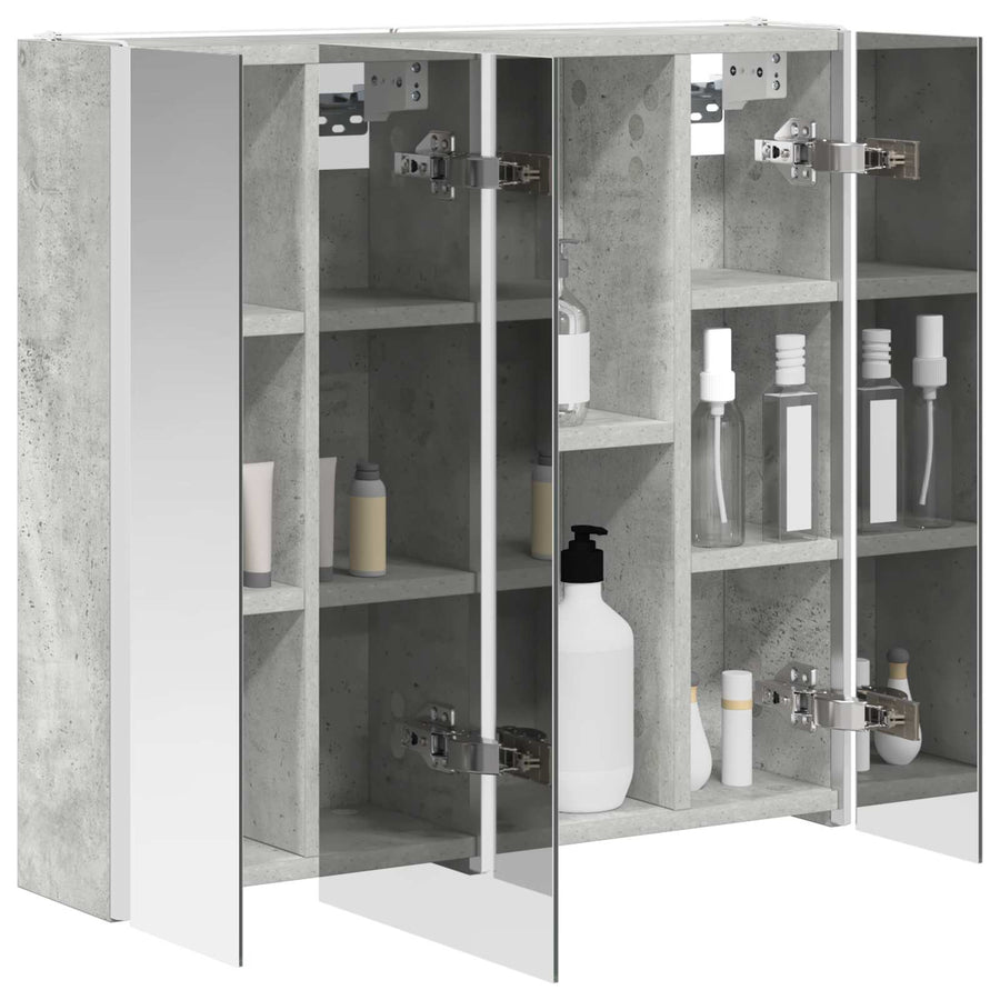 Badkamer spiegelkast Beton Grijs 63,5 x 15,5 x 60,5 cm