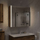 Badkamer spiegelkast gerookt eiken 63,5x15,5x60,5 cm
