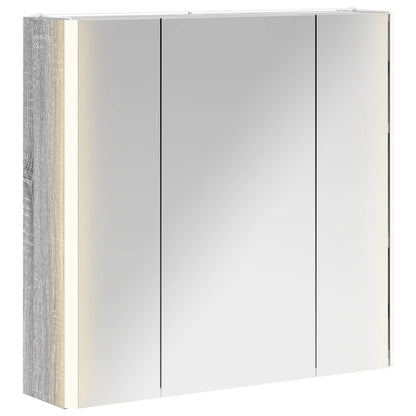 Badkamer spiegelkast Grijs Sonoma 63,5 x 15,5 x 60,5 cm