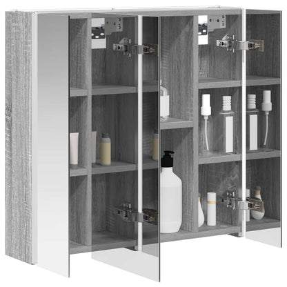 Badkamer spiegelkast Grijs Sonoma 63,5 x 15,5 x 60,5 cm